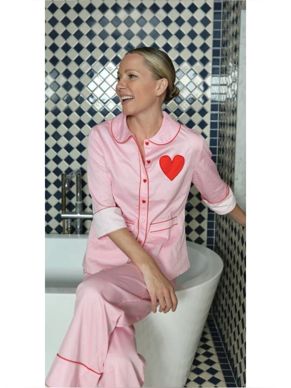 Atlantic-Pacific X LAKE
Margot Pajamas Pants Set in Primrose Size M